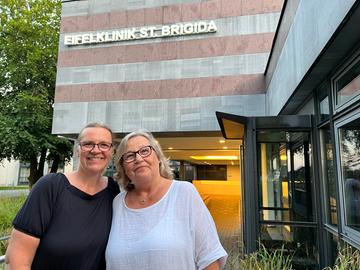 Birgit Lingies (rechts) aus Weilburg und ihre Tochter Verena Neugebauer