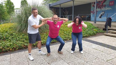 Inka Gluschke und Jürgen Scholle mit Sascha Seifert