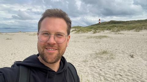 Kevin Varga an der Nordsee