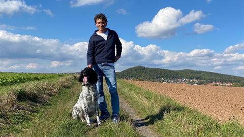 Uwe Becker mit Hund