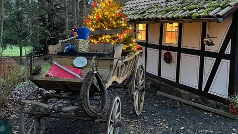 Das ist der Adventskranz von Heidi Lichte aus Niestetal