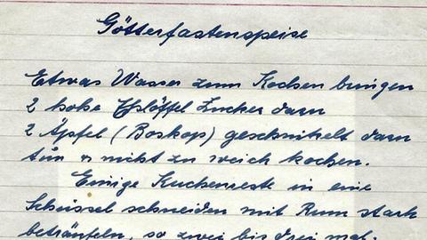 Rezept der Götterfastenspeise