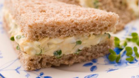 Sandwich mit Kresse-Eiersalat