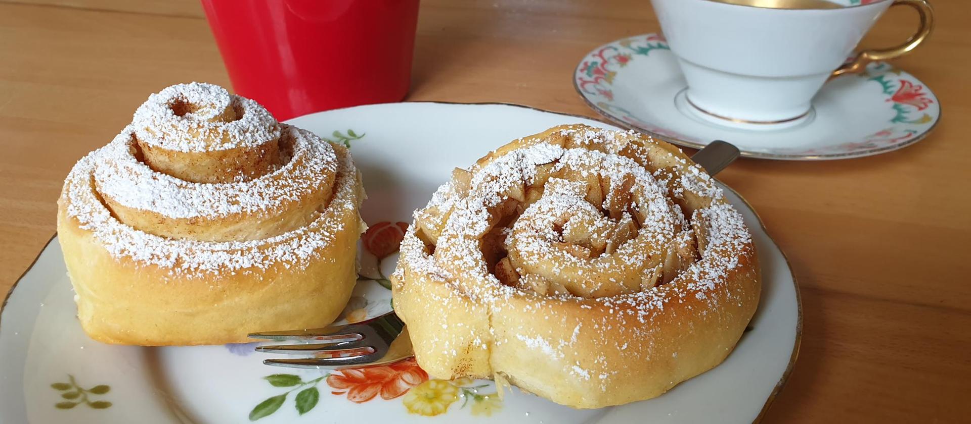 Rezept für Zimtschnecken mit einer Füllung aus Äpfeln und Mandeln | hr4 ...