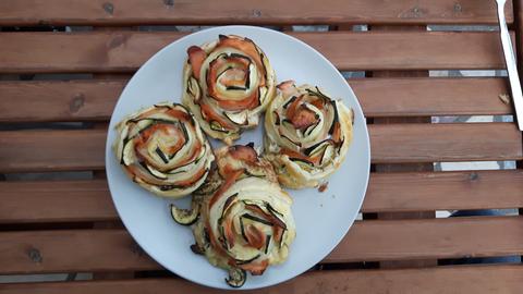 Zucchini Lachs Rosen