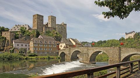 Die alte Lahnbrücke von Runkel