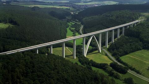 Die Rombachtalbrücke bei Schlitz