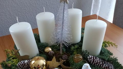 Der Adventskranz von Waltraud Schneider aus Flörsheim