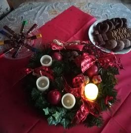 Der Adventskranz von Astrid und Johannes Weber aus Weinbach