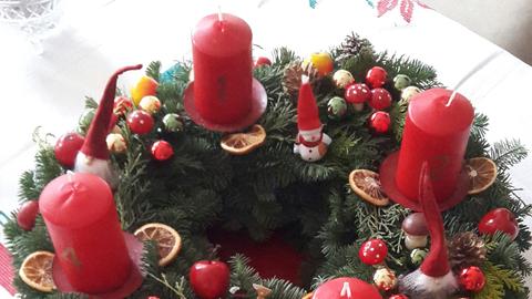 Das ist der Adventskranz von Birgit Pier aus Bad Soden