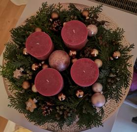 Das ist der Adventskranz von Familie Schick aus Hanau