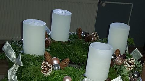 Das ist der Adventskranz von Josef Srbecky aus Bad Camberg