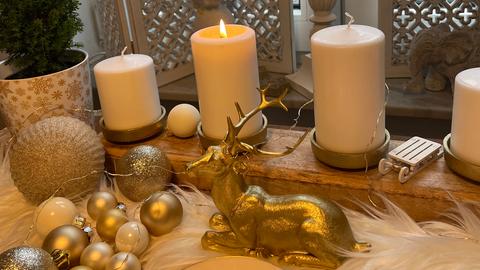 Das ist der Adventskranz von Familie Herget aus Rodgau