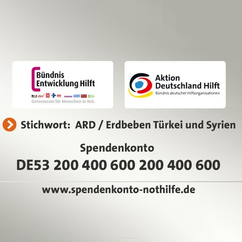 Spendenkonto für die Erdbebenopfer in der Türkei und in Syrien